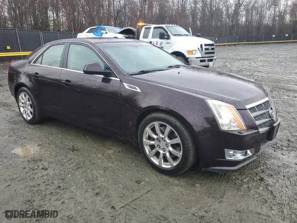 2008 Cadillac CTS RWD w/1SB with VIN 1G6DV57V880210992, listed as a Copart auction lot 49197235 with 81,927 mi miles and Salvage Title. Bid and sale history available at carsss.com. Image 4.