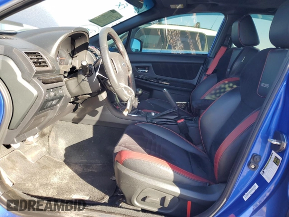 2021 Subaru WRX STI Limited with VIN JF1VA2W69M9812575, listed as a Copart auction lot 82575854 with 41,507 mi miles and Salvage Title. Bid and sale history available at carsss.com. Image 7.