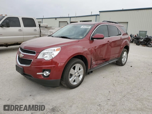 2012 Chevrolet Equinox LT w/2LT with VIN 2GNFLNEK1C6289787, listed as a Copart auction lot 49122095 with 100,653 mi miles and Salvage Title. Bid and sale history available at carsss.com. Image 1.