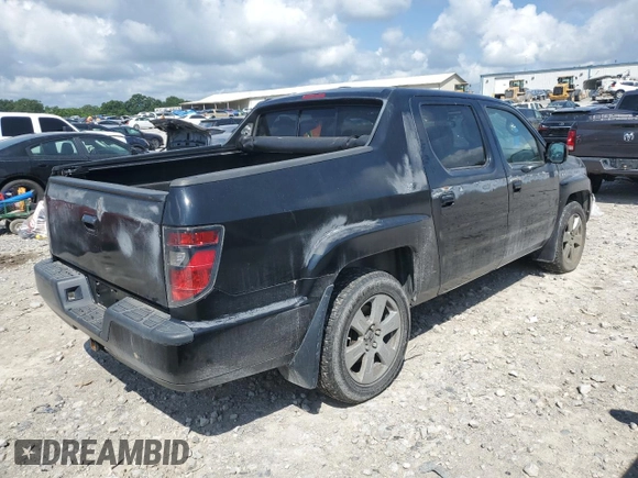 2013 Honda Ridgeline RTL with VIN 5FPYK1F58DB018136, listed as a Copart auction lot 61720925 with 184,020 mi miles and Salvage title. Bid and sale history available at DreamBid. Image 3.