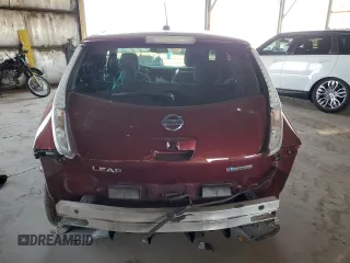 2016 Nissan LEAF S with VIN 1N4BZ0CP1GC311538, listed as a Copart auction lot 52048165 with 75,060 mi miles and Salvage Title. Bid and sale history available at carsss.com. Image 6.