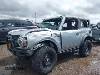 2023 Ford Bronco with VIN 1FMDE5AH9PLA86756, listed as a IAAI auction lot 41690989 with 17,951 mi miles. Bid and sale history available at carsss.com. Image 6.