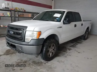 2014 Ford F-150 XL with VIN 1FTFW1EF5EKE45762, listed as a IAAI auction lot 41762773 with 203,423 mi miles. Bid and sale history available at carsss.com. Image 2.