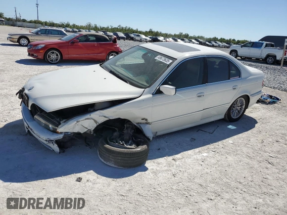 2003 BMW 5 Series 530iA with VIN WBADT63463CK30183, listed as a Copart auction lot 49673635 with 0 mi miles and Non Repairable. Bid and sale history available at carsss.com. Image 1.