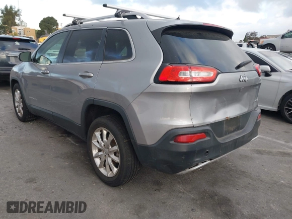 2017 Jeep Cherokee Limited with VIN 1C4PJLDB4HW526035, listed as a IAAI auction lot 41549295 with 74,548 mi miles. Bid and sale history available at carsss.com. Image 3.