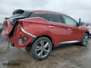 2020 Nissan Murano Platinum with VIN 5N1AZ2DS8LN105728, listed as a Copart auction lot 43733165 with 67,278 mi miles and Salvage Title. Bid and sale history available at carsss.com. Image 3.
