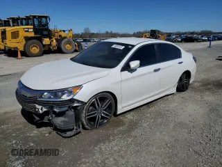 2017 Honda Accord Sedan Sport with VIN 1HGCR2F5XHA305708, listed as a Copart auction lot 49864655 with 198,439 mi miles and Salvage Title. Bid and sale history available at carsss.com. Image 1.