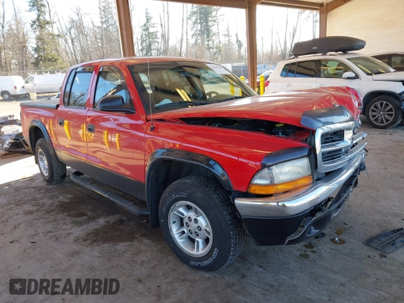 2001 Dodge Dakota Sport with VIN 1B7GL2AN81S106374, listed as a IAAI auction lot 41435940 with 183,540 mi miles. Bid and sale history available at carsss.com. Image 1.