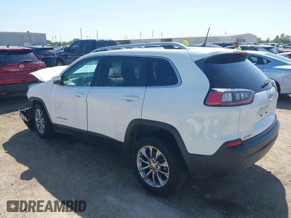 2019 Jeep Cherokee Latitude Plus with VIN 1C4PJLLB4KD455861, listed as a IAAI auction lot 41975695 with 104,413 mi miles. Bid and sale history available at carsss.com. Image 3.
