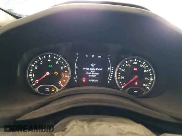 2017 Jeep Renegade Latitude with VIN ZACCJBBB5HPF39417, listed as a Copart auction lot 53663995 with 91,947 mi miles and Clean Title. Bid and sale history available at carsss.com. Image 9.