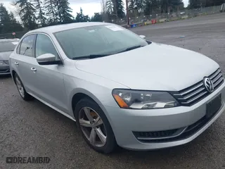 2014 Volkswagen Passat SE w/Sunroof with VIN 1VWBT7A35EC102690, listed as a IAAI auction lot 41907093 with 99,241 mi miles. Bid and sale history available at carsss.com. Image 1.