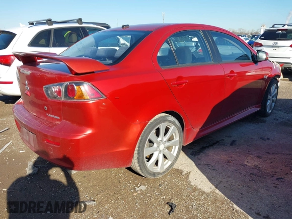 2015 Mitsubishi Lancer GT with VIN JA32U8FW0FU026458, listed as a IAAI auction lot 41752475 with 92,863 mi miles. Bid and sale history available at carsss.com. Image 4.