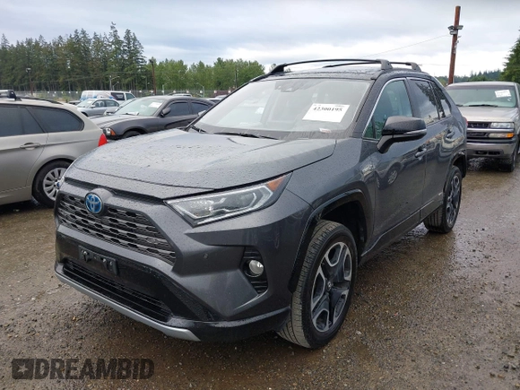 2021 Toyota RAV4 Hybrid XSE with VIN 2T3E6RFV4MW004081, listed as a IAAI auction lot 42300195 with 63,238 mi miles and . Bid and sale history available at DreamBid. Image 17.