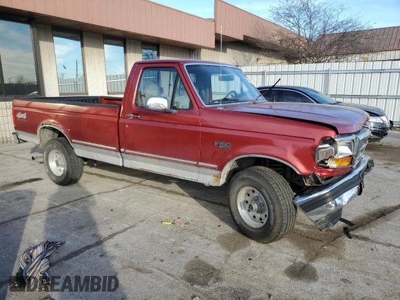 1996 Ford F-150 with VIN 1FTEF14N0TLB06564, listed as a Copart auction lot 42989175 with 185,893 mi miles and Salvage title. Bid and sale history available at DreamBid. Image 4.