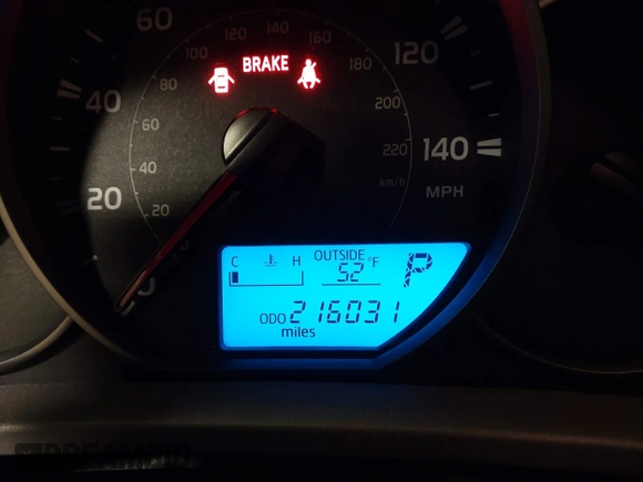 2016 Toyota RAV4 LE with VIN 2T3BFREV8GW509257, listed as a IAAI auction lot 41807349 with 216,031 mi miles. Bid and sale history available at carsss.com. Image 15.