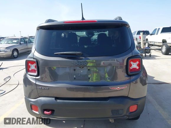 2016 Jeep Renegade Trailhawk with VIN ZACCJBCT9GPD44524, listed as a IAAI auction lot 41729209 with 96,619 mi miles and . Bid and sale history available at carsss.com. Image 17.