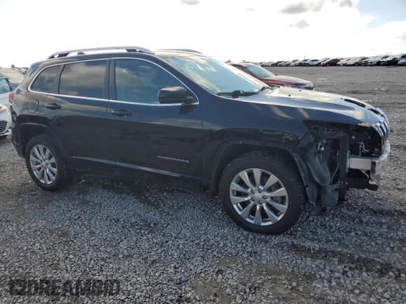 2018 Jeep Cherokee Overland with VIN 1C4PJMJX0JD594467, listed as a Copart auction lot 73963684 with 101,589 mi miles and Salvage Title. Bid and sale history available at carsss.com. Image 4.
