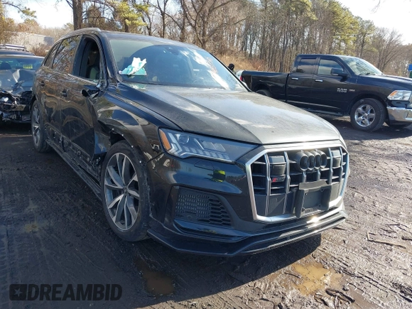 2022 Audi SQ7 Premium Plus z VIN WA1AWBF77ND004382, wystawiony jako IAAI lot #41537565 z przebiegiem 49 833 mil mil oraz . Historia ofert i sprzedaży dostępna na DreamBid. Obrazek 1.