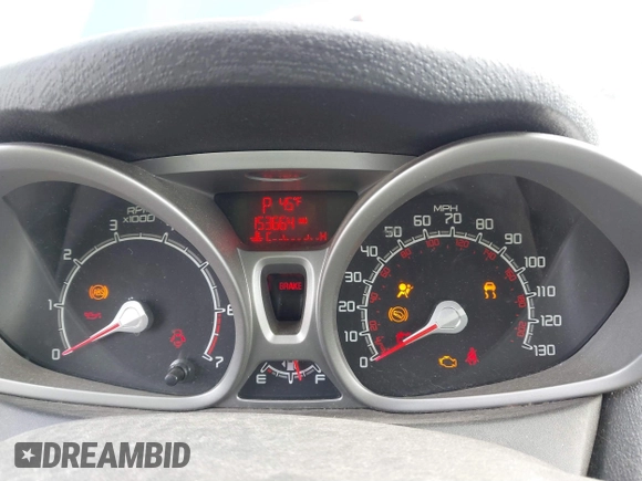 2013 Ford Fiesta SE with VIN 3FADP4EJ6DM130511, listed as a IAAI auction lot 41757636 with 153,664 mi miles. Bid and sale history available at carsss.com. Image 7.