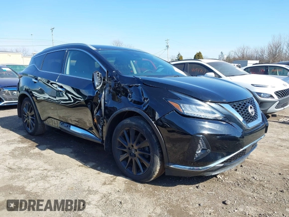 2023 Nissan Murano SL z VIN 5N1AZ2CS9PC104672, wystawiony jako IAAI lot #41697937 z przebiegiem 135 285 mil mil oraz . Historia ofert i sprzedaży dostępna na DreamBid. Obrazek 1.