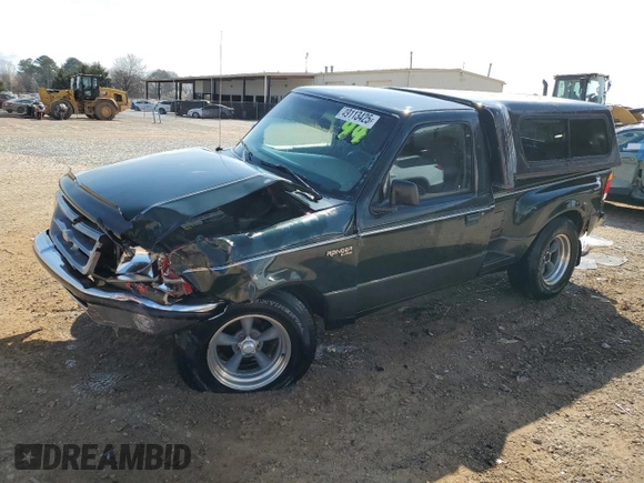 1997 Ford Ranger XLT with VIN 1FTCR10AXVPB26107, listed as a Copart auction lot 49113425 with 148,630 mi miles and Salvage Title. Bid and sale history available at DreamBid. Image 1.