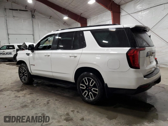 2021 GMC Yukon AT4 with VIN 1GKS2CKD7MR161312, listed as a Copart auction lot 48608455 with 0 mi miles and Non Repairable. Bid and sale history available at carsss.com. Image 2.