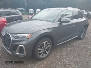 2023 Audi Q5 S line Premium Plus with VIN WA1EAAFY8P2008054, listed as a IAAI auction lot 42678217 with 20,363 mi miles and . Bid and sale history available at DreamBid. Image 20.