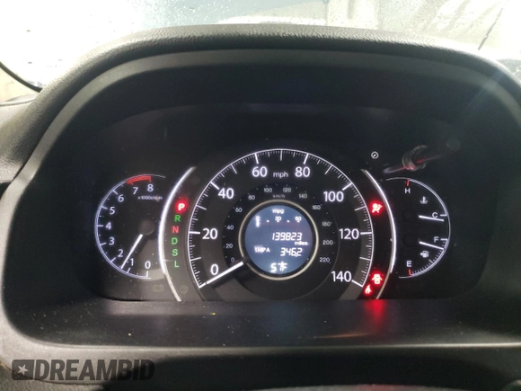 2016 Honda CR-V EX with VIN 5J6RM4H52GL017422, listed as a Copart auction lot 51280265 with 139,823 mi miles and Salvage Title. Bid and sale history available at DreamBid. Image 9.