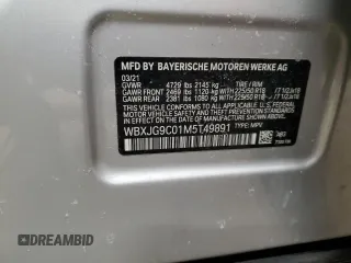 2021 BMW X1 xDrive28i with VIN WBXJG9C01M5T49891, listed as a Copart auction lot 51126685 with 93,696 mi miles and Clean Title. Bid and sale history available at carsss.com. Image 14.