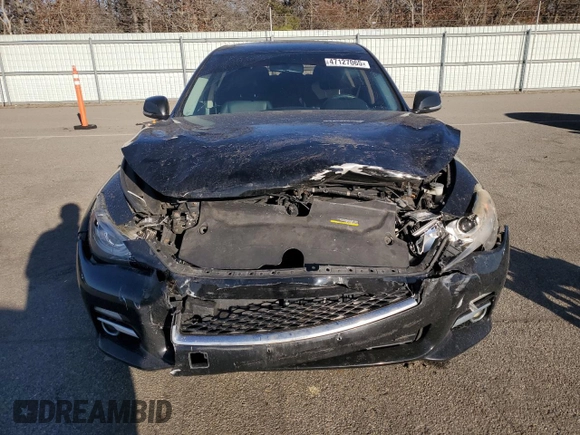 2015 Infiniti Q50 Premium with VIN JN1BV7ARXFM423673, listed as a Copart auction lot 47127065 with 112,692 mi miles and Clean Title. Bid and sale history available at carsss.com. Image 5.
