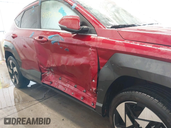 2024 Hyundai Kona Limited with VIN KM8HECA39RU167604, listed as a IAAI auction lot 41595060 with 15,944 mi miles. Bid and sale history available at carsss.com. Image 6.