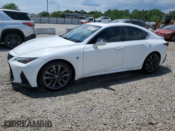 2021 Lexus IS 350 F Sport z VIN JTHGZ1E24M5020585, wystawiony jako Copart lot #58933745 z przebiegiem 53 446 mil mil oraz Szkoda całkowita • Salvage title. Historia ofert i sprzedaży dostępna na DreamBid. Obrazek 1.