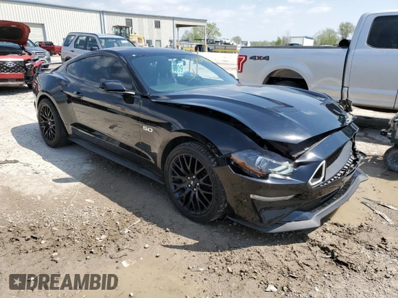 2018 Ford Mustang GT z VIN 1FA6P8CF4J5106417, wystawiony jako Copart lot #53315025 z przebiegiem 61 852 mil mil oraz Szkoda całkowita • Salvage title. Historia ofert i sprzedaży dostępna na DreamBid. Obrazek 4.
