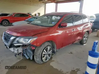 2017 Nissan Pathfinder S with VIN 5N1DR2MN7HC672605, listed as a Copart auction lot 57998845 with 105,434 mi miles and Clean title. Bid and sale history available at DreamBid. Image 1.