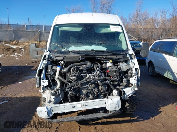 2023 Ford Transit Cargo with VIN 1FTBR1C89PKA63540, listed as a IAAI auction lot 41643089 with 65,898 mi miles. Bid and sale history available at carsss.com. Image 13.