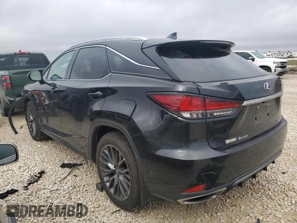 2022 Lexus RX with VIN 2T2YZMDA2NC344974, listed as a Copart auction lot 84971184 with 19,908 mi miles and Salvage Title. Bid and sale history available at carsss.com. Image 2.