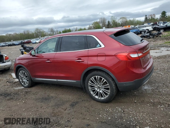 2016 Lincoln MKX Reserve z VIN 2LMTJ8LRXGBL62686, wystawiony jako Copart lot #55666305 z przebiegiem 84 407 mil mil oraz Szkoda całkowita • Salvage title. Historia ofert i sprzedaży dostępna na DreamBid. Obrazek 2.