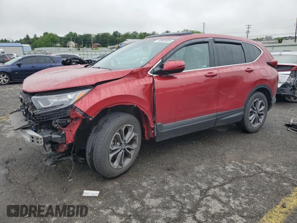 2020 Honda CR-V EX-L with VIN 2HKRW2H88LH649063, listed as a Copart auction lot 58905605 with Not provided miles and Salvage title. Bid and sale history available at DreamBid. Image 1.