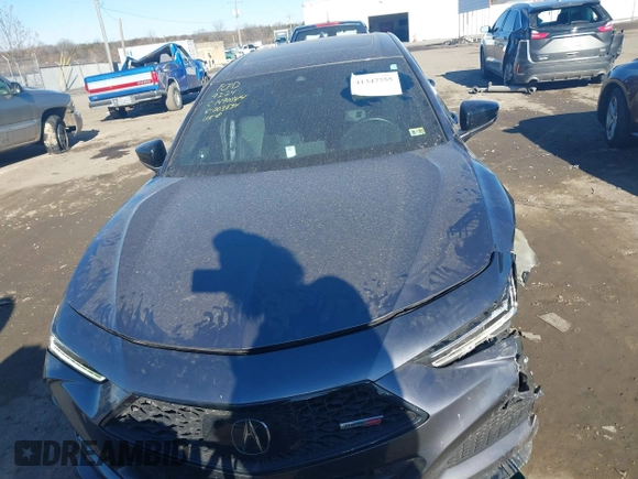2023 Acura TLX Type S with VIN 19UUB7F05PA003834, listed as a IAAI auction lot 41347755 with 16,680 mi miles. Bid and sale history available at carsss.com. Image 12.