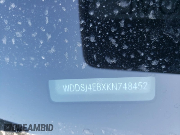 2019 Mercedes-Benz CLA 250 with VIN WDDSJ4EBXKN748452, listed as a Copart auction lot 49196934 with 29,121 mi miles and . Bid and sale history available at DreamBid. Image 14.