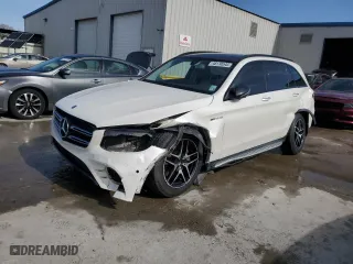 2017 Mercedes-Benz GLC with VIN WDC0G4JB3HF215460, listed as a Copart auction lot 48138545 with 103,870 mi miles and Salvage Title. Bid and sale history available at carsss.com. Image 1.
