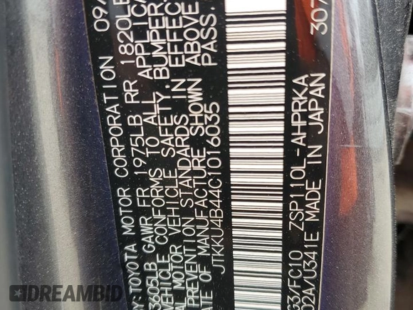 2012 Scion xD z VIN JTKKU4B44C1016035, wystawiony jako Copart lot #51774855 z przebiegiem 110 522 mil mil oraz Czysty tytuł • Clean title. Historia ofert i sprzedaży dostępna na DreamBid. Obrazek 12.