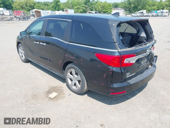 2018 Honda Odyssey EX-L z VIN 5FNRL6H76JB032182, wystawiony jako IAAI lot #42413124 z przebiegiem 67 402 mil mil oraz . Historia ofert i sprzedaży dostępna na DreamBid. Obrazek 3.