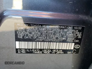 2023 Lexus IS with VIN JTHAP1D20P5002277, listed as a Copart auction lot 43239005 with 25,654 mi miles and Salvage Title. Bid and sale history available at carsss.com. Image 13.