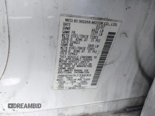 2007 Nissan Titan SE with VIN 1N6BA07A47N239680, listed as a IAAI auction lot 42587660 with 246,387 mi miles and . Bid and sale history available at DreamBid. Image 9.