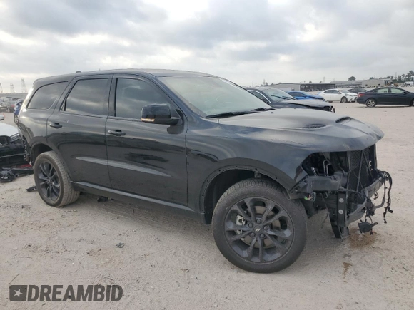 2022 Dodge Durango GT Plus with VIN 1C4RDJDG4NC197074, listed as a Copart auction lot 53082455 with 45,744 mi miles and Salvage title. Bid and sale history available at DreamBid. Image 4.