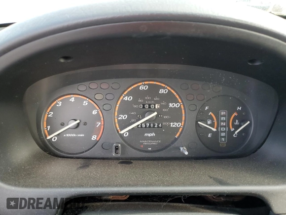 2001 Honda CR-V LX with VIN JHLRD28411S019499, listed as a Copart auction lot 76683944 with 257,124 mi miles and Salvage Title. Bid and sale history available at carsss.com. Image 9.