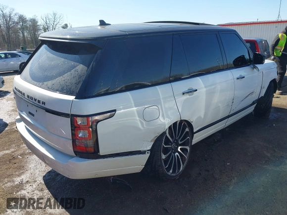 2015 Land Rover Range Rover Autobiography with VIN SALGV3TF2FA214789, listed as a IAAI auction lot 41882784 with 90,597 mi miles and . Bid and sale history available at DreamBid. Image 4.