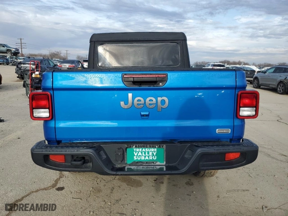 2023 Jeep Gladiator Overland with VIN 1C6HJTFG1PL515353, listed as a Copart auction lot 88072265 with 32,301 mi miles and Salvage Title. Bid and sale history available at carsss.com. Image 6.