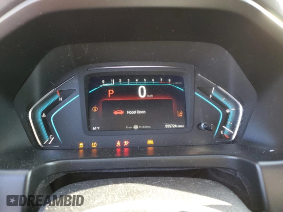 2019 Honda Odyssey EX-L with VIN 5FNRL6H7XKB042232, listed as a Copart auction lot 81066384 with 55,724 mi miles and Salvage Title. Bid and sale history available at carsss.com. Image 9.